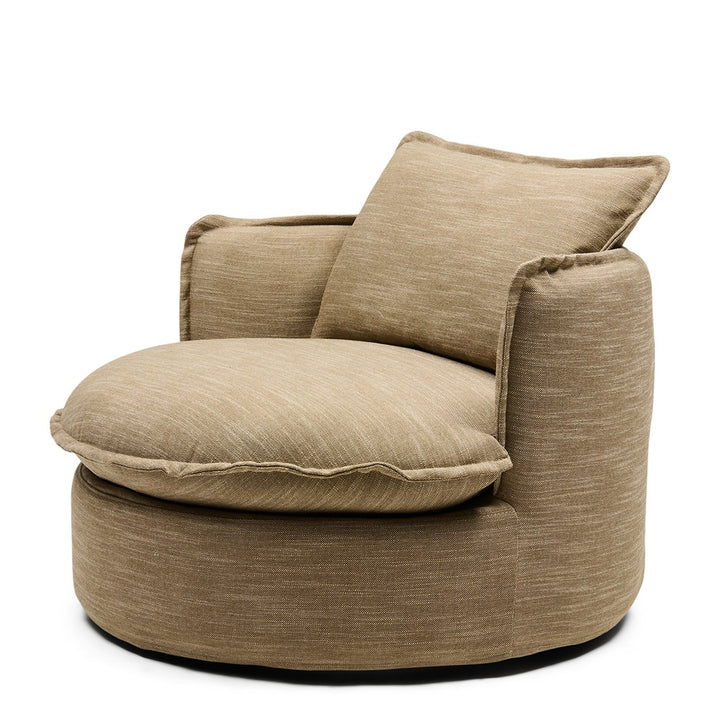 Rivièra Maison Alcudia Lounge Armchair Classic Linen Brown Taupe