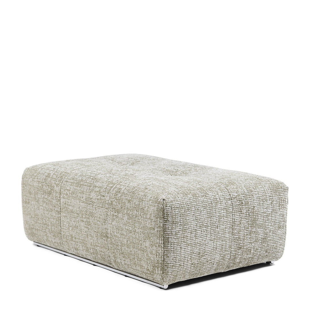 The Mark II Footstool 114cm tweed mild green