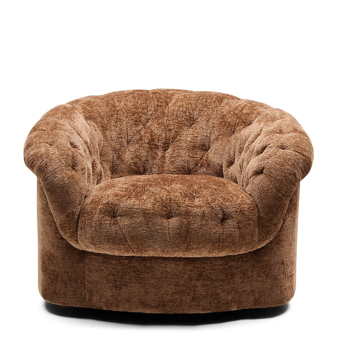 Rivièra Maison Palma Drehsessel Mélange Weave Cognac