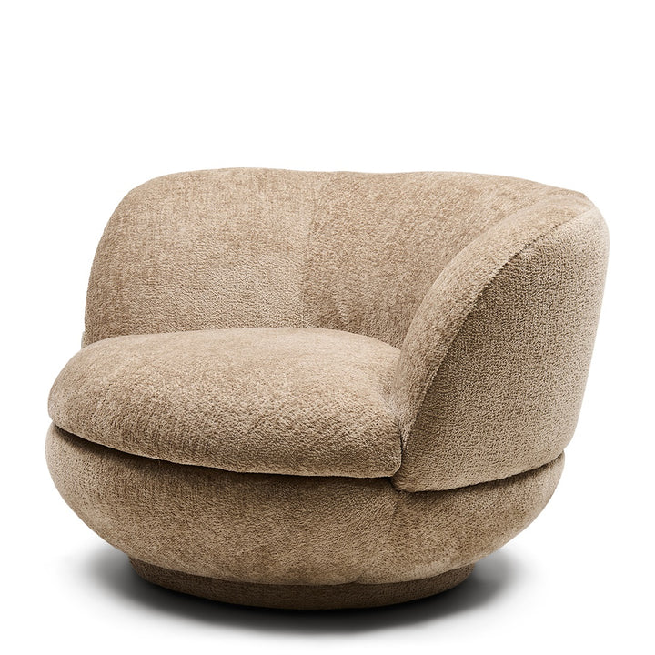 Rivièra Maison Credo Swivel Club Chair Mélange Weave Wheat