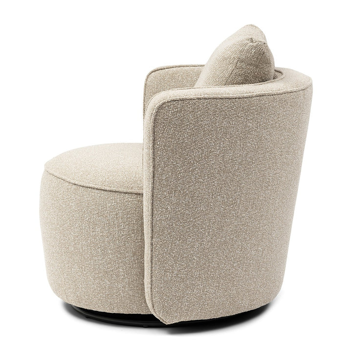 Cipriani Swivel Armchair; Mountain Weave Dune Sand