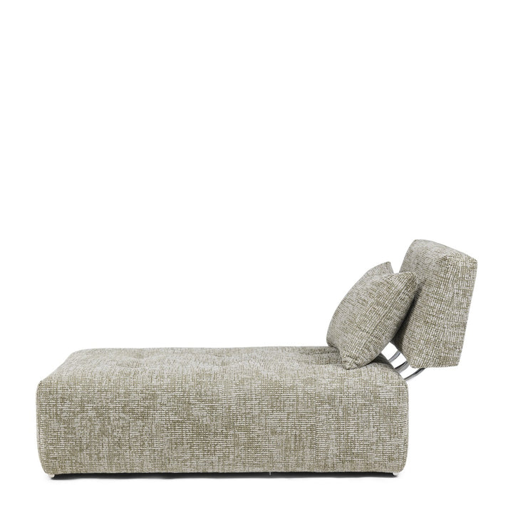 The Mark II Chaise Longue tweed mild green