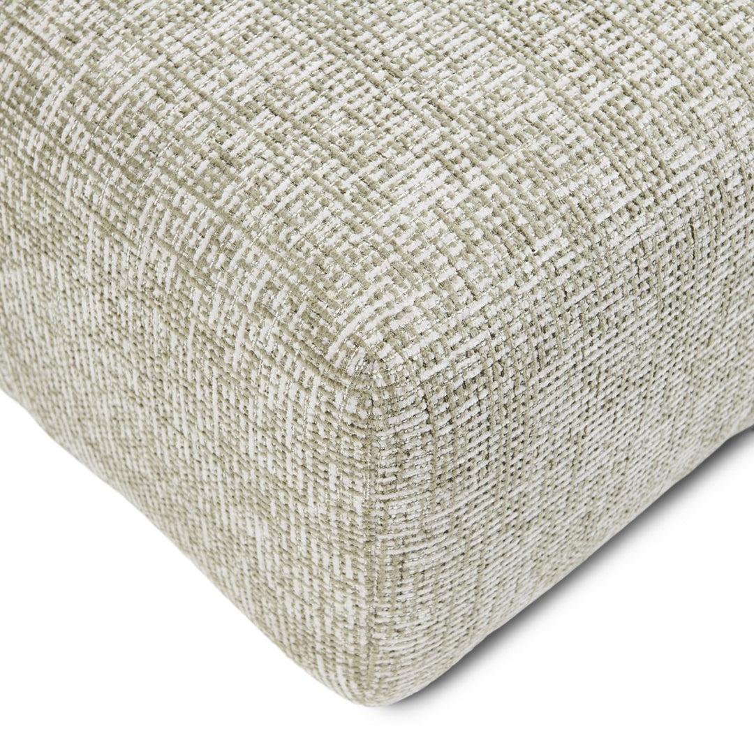 The Mark II Footstool 114cm tweed mild green