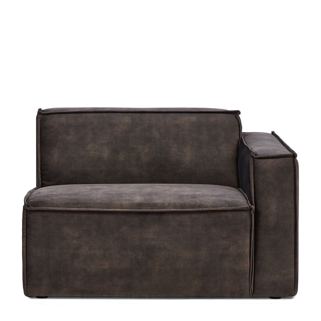 Rivièra Maison The Jagger Corner Right Samt Grimaldi Grau