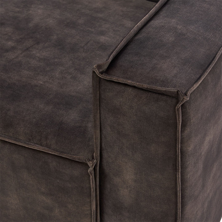 Rivièra Maison The Jagger Corner Right Samt Grimaldi Grau