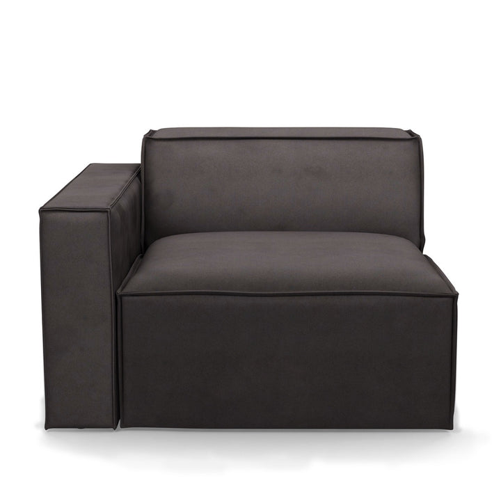 Rivièra Maison The Jagger Corner Linkes schottisches Wildleder Noir