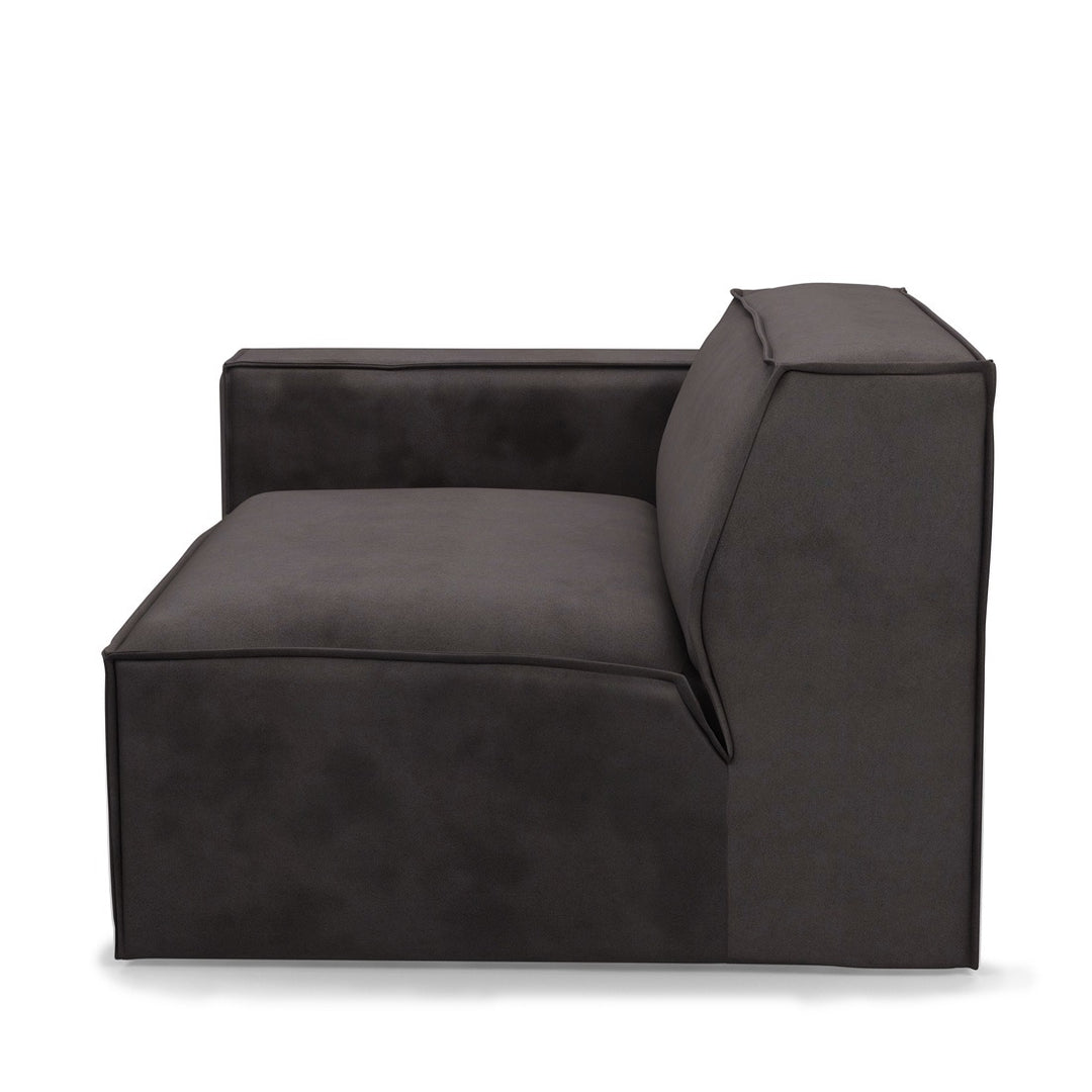 Rivièra Maison The Jagger Corner Linkes schottisches Wildleder Noir