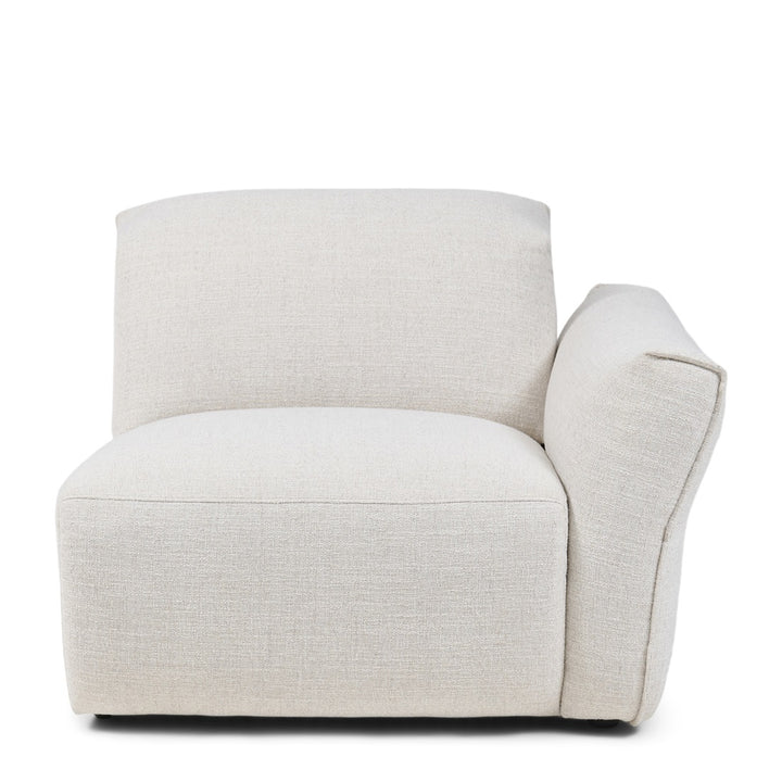 Isola Corner Arm Right rich tweed antique white