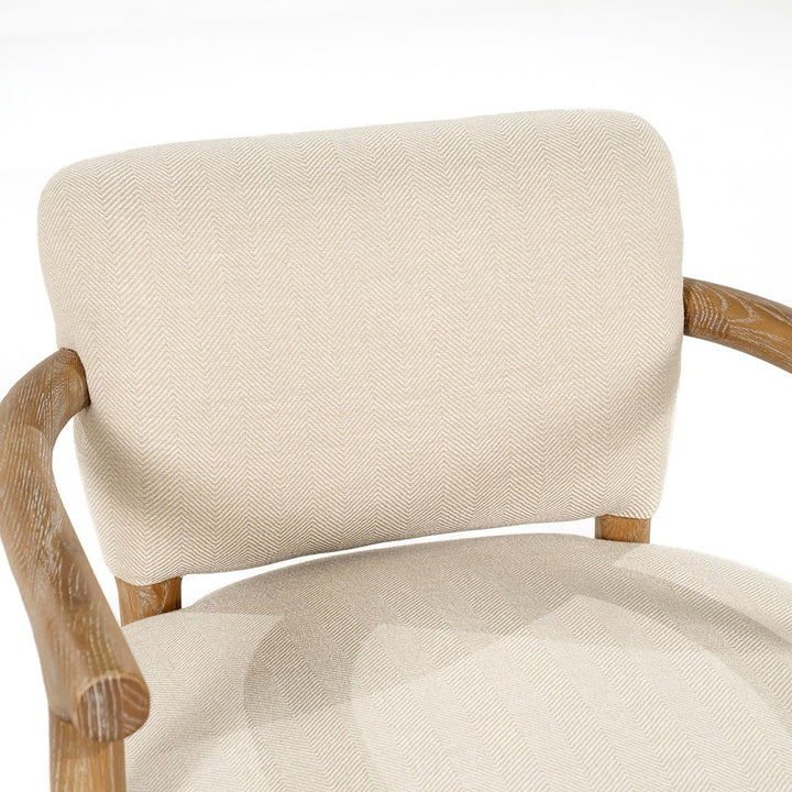 Rivièra Maison Glenn Armchair Herringbone Beige