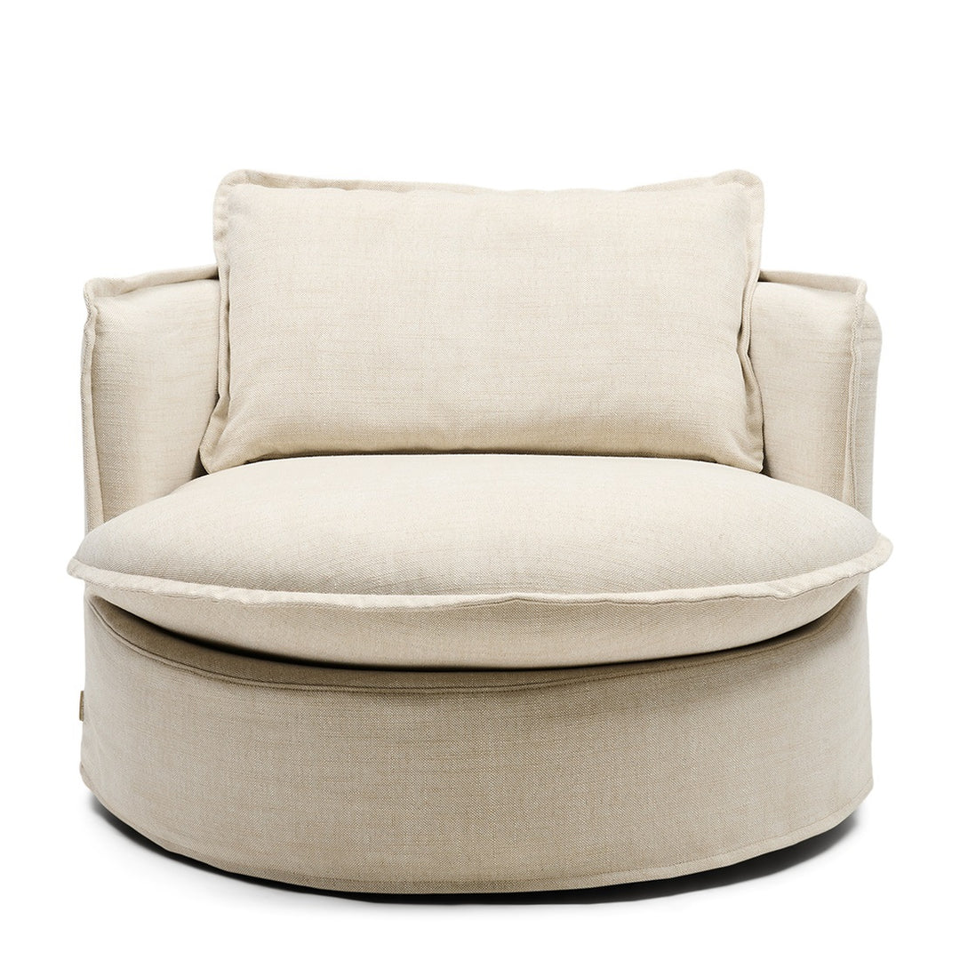 Rivièra Maison Alcudia Lounge Sessel Classic Linen Dune Natural