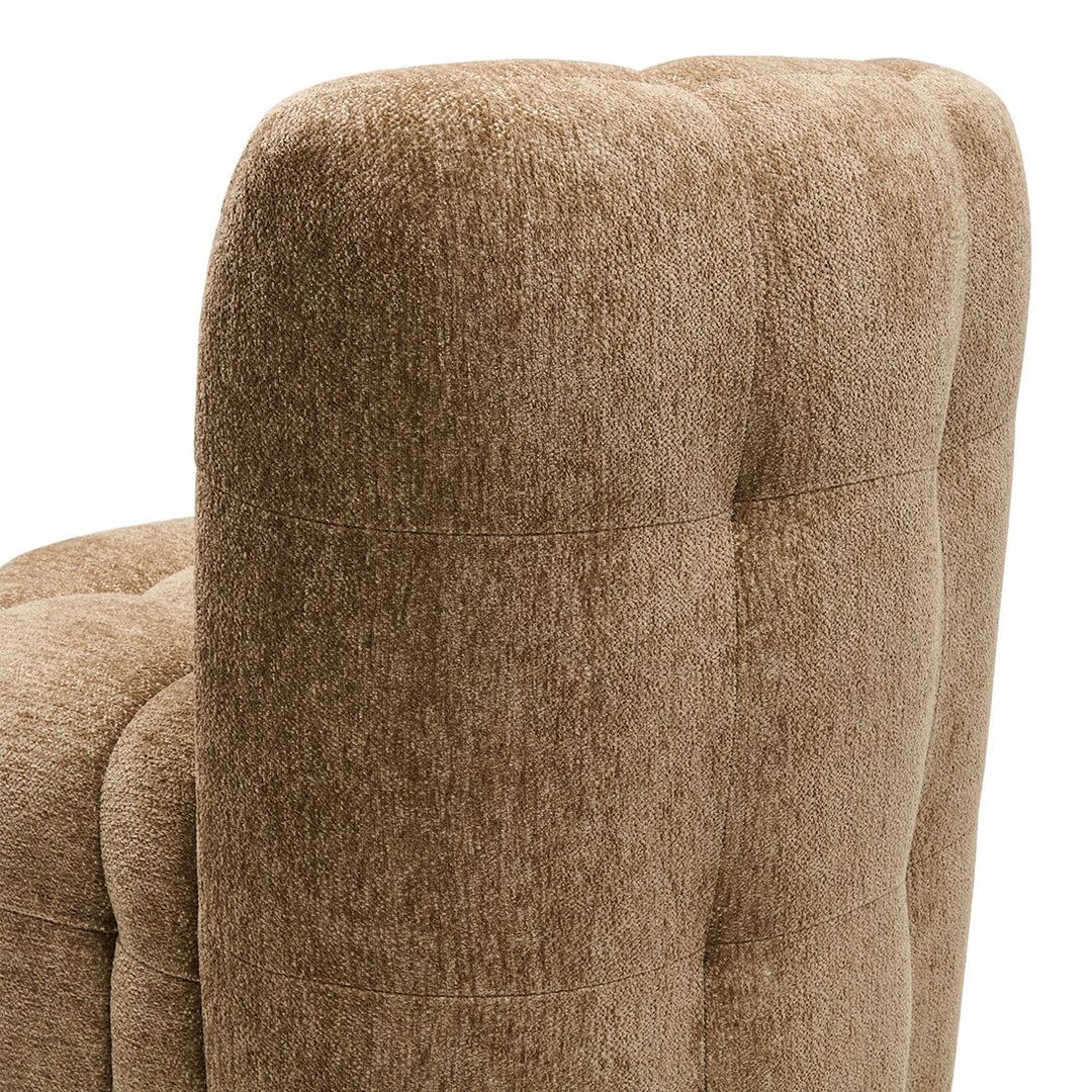 Rivièra Maison Davos Dining Chair w/wheels, Soft Weave Warm Taupe
