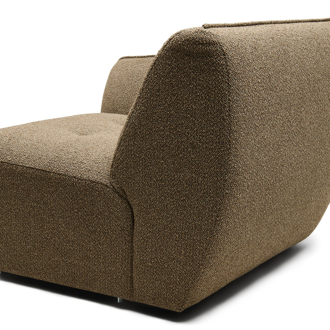 Lugano Corner Arm Left peluche bouclé classic brown