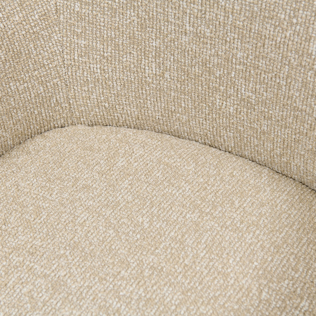 Waverly Dining Armchair; Mountain Weave Dune Sand