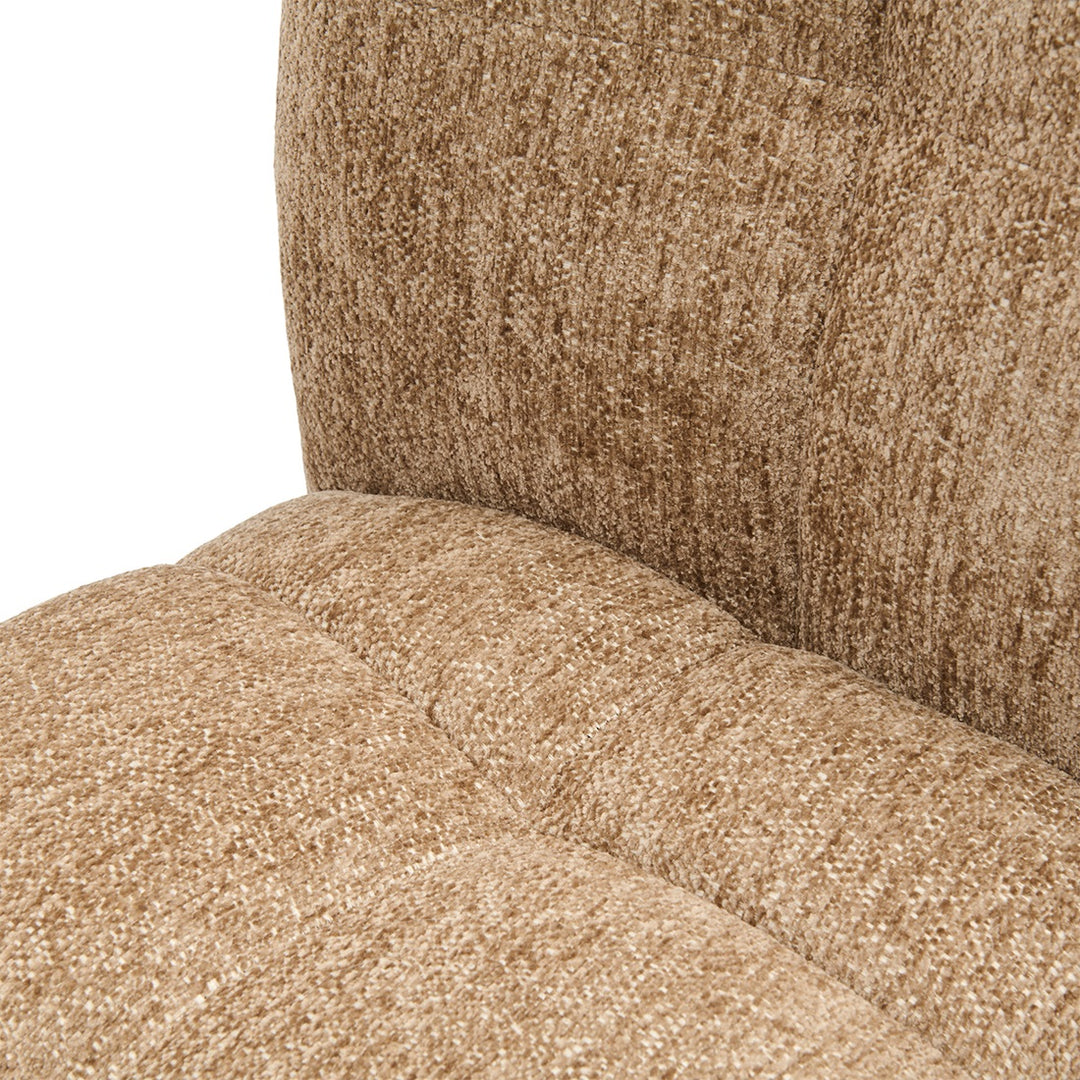 Rivièra Maison Davos Dining Chair w/wheels, Soft Weave Warm Taupe