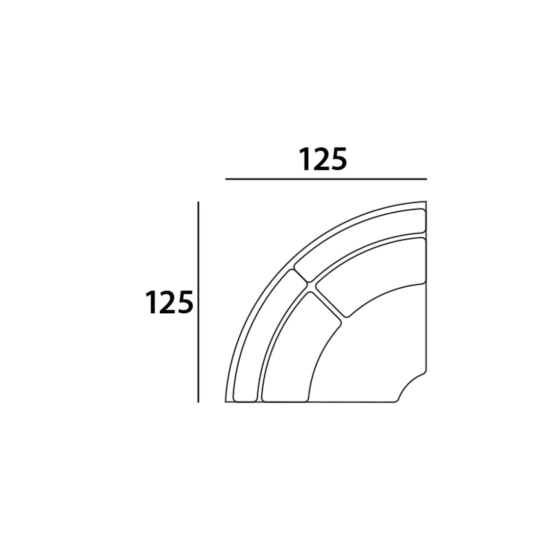 Bolica cayenne ecru corner sofa