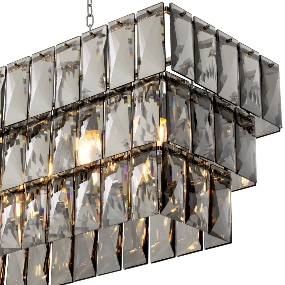 Eichholtz Chandelier Amazone Rectangular Smoke