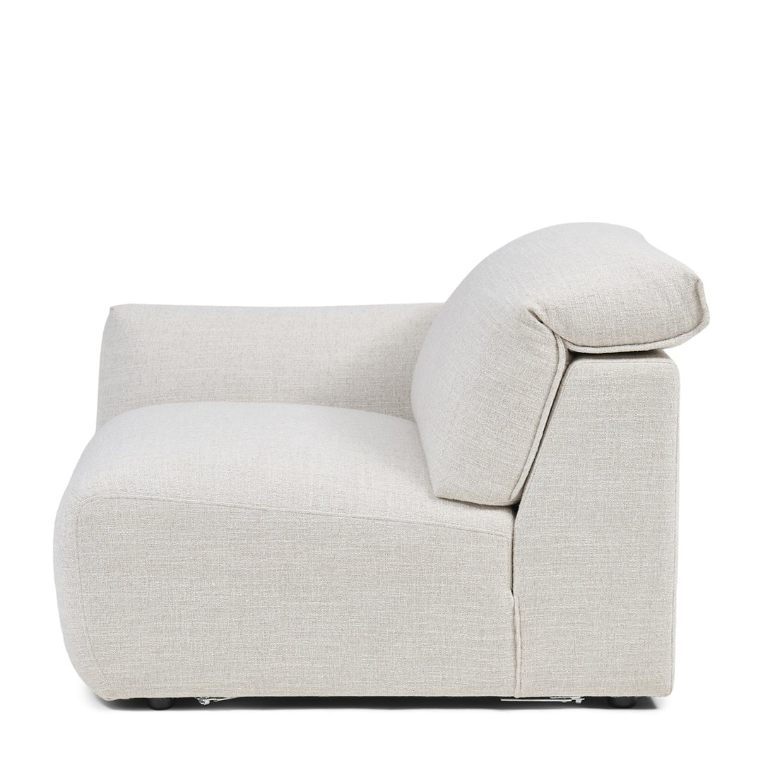 Isola Corner Arm Left rich tweed antique white