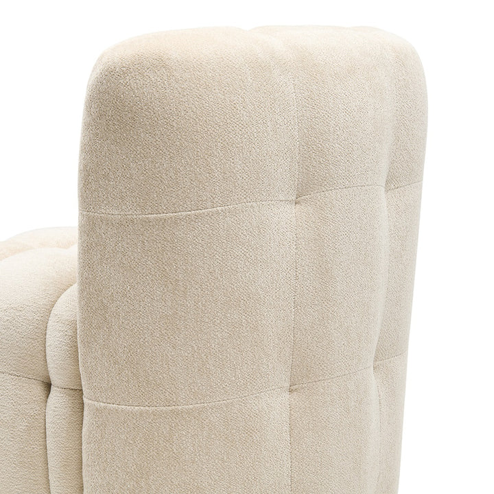 Rivièra Maison Davos Dining Chair w/wheels, Soft Weave Off White