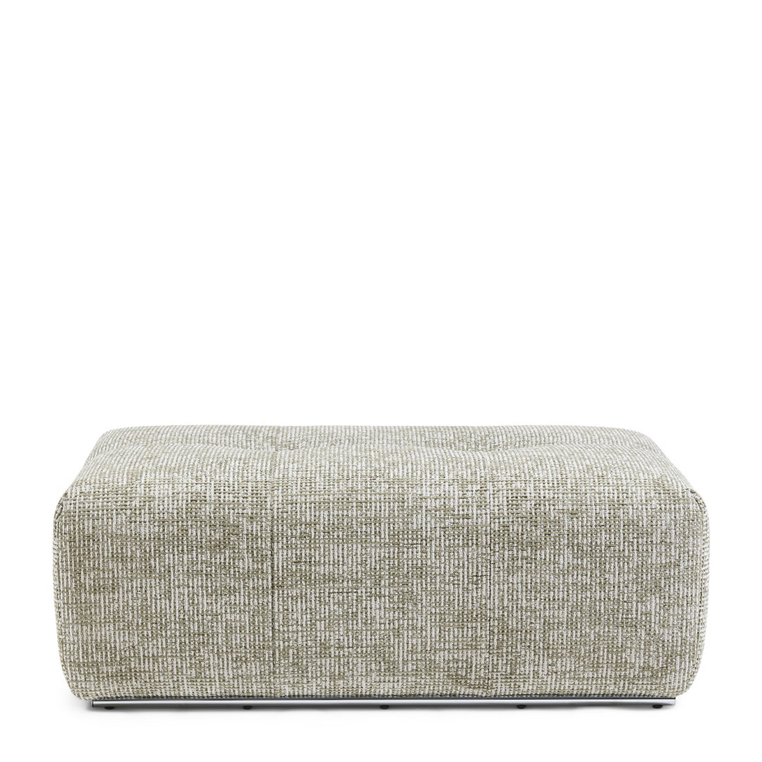 The Mark II Footstool 114cm tweed mild green