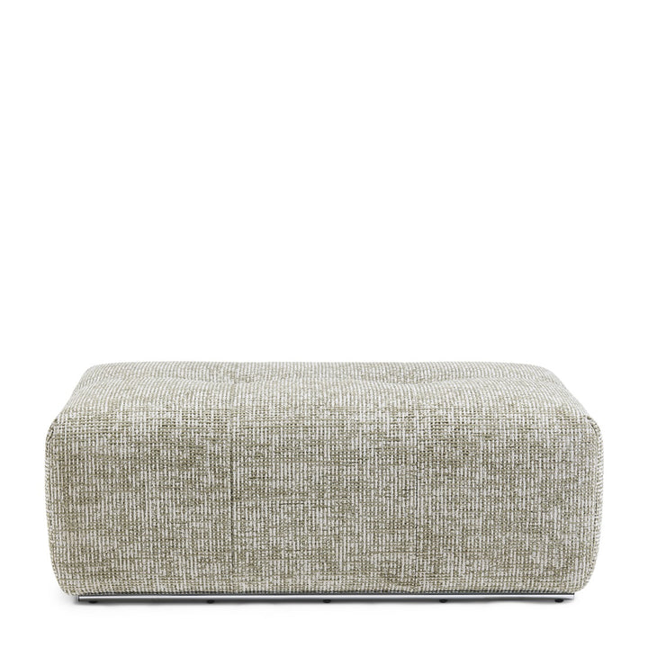 The Mark II Footstool 114cm tweed mild green