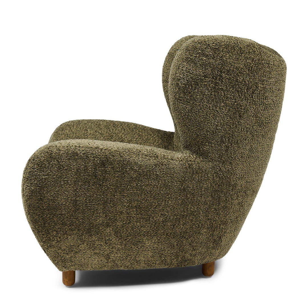 Rivièra Maison Courchevel Wing Chair Vintage Velvet Forest Green