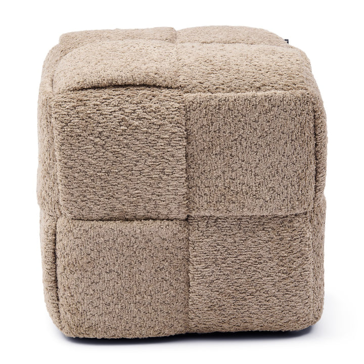 Qbic Stool 40x45; Manhattan Weave Soft Walnut