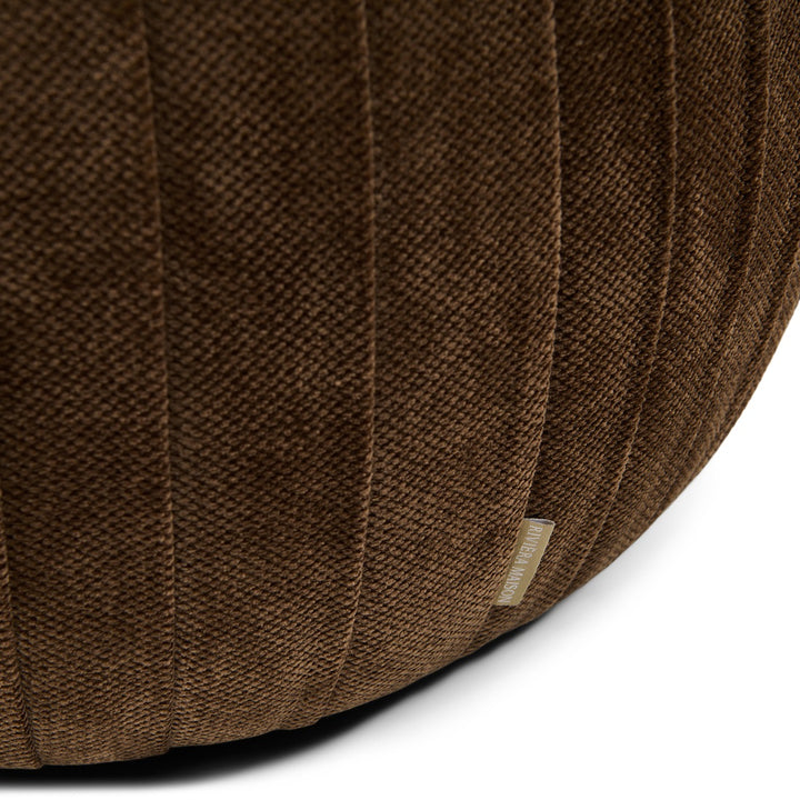 Paris Footstool, Vintage Jaquard Grime Brown