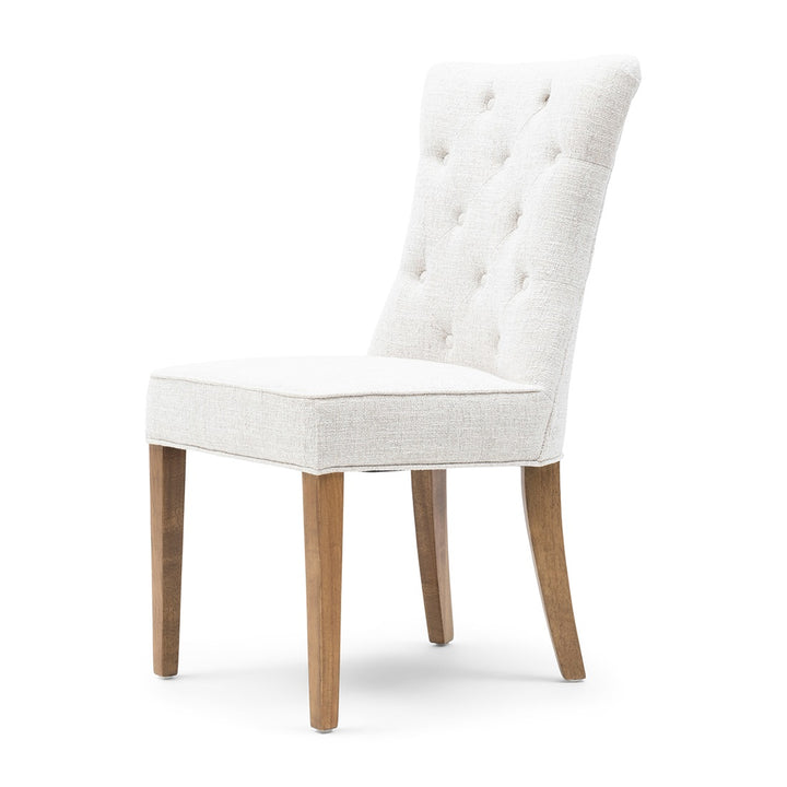 Balmoral Dining Chair; Rich Tweed Antique White