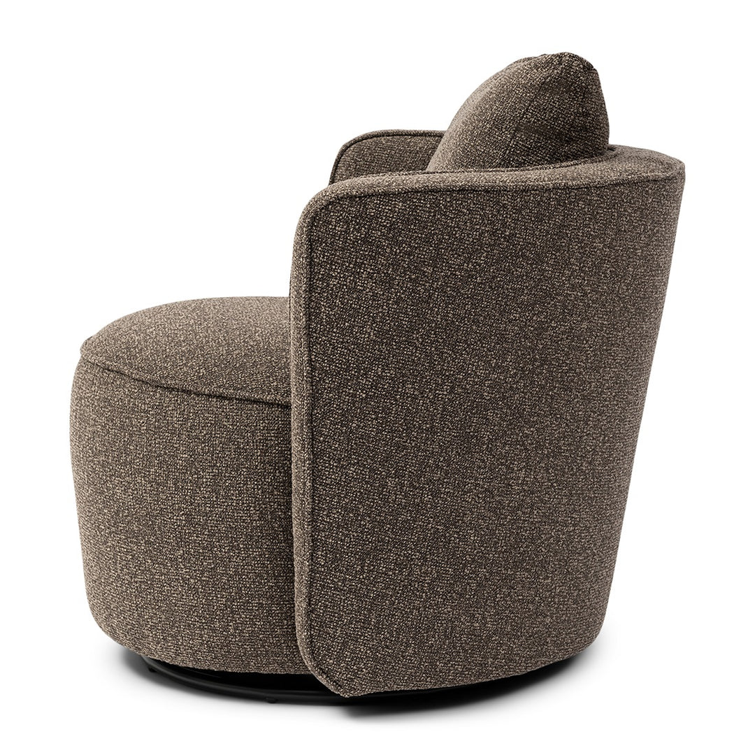 Cipriani Swivel Armchair; Mountain Weave Lush Brown