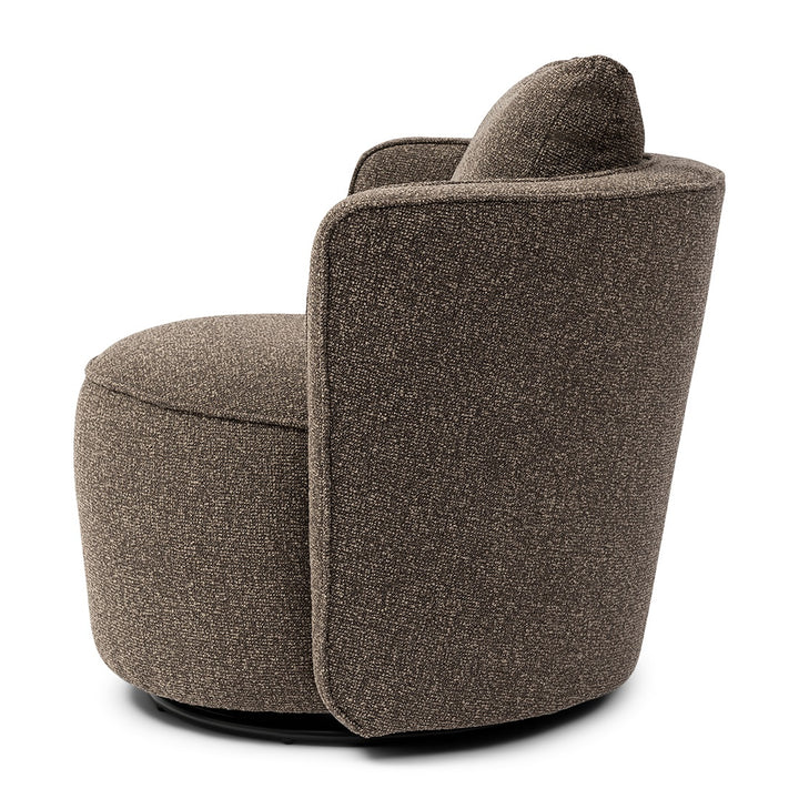 Cipriani Swivel Armchair; Mountain Weave Lush Brown