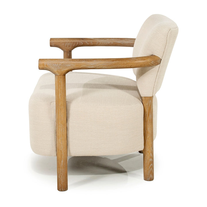 Rivièra Maison Glenn Armchair Herringbone Beige