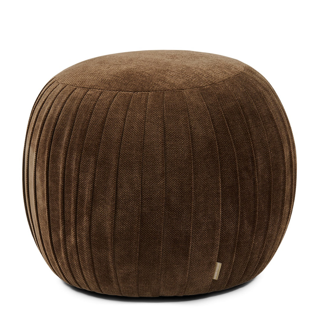 Paris Footstool, Vintage Jaquard Grime Brown