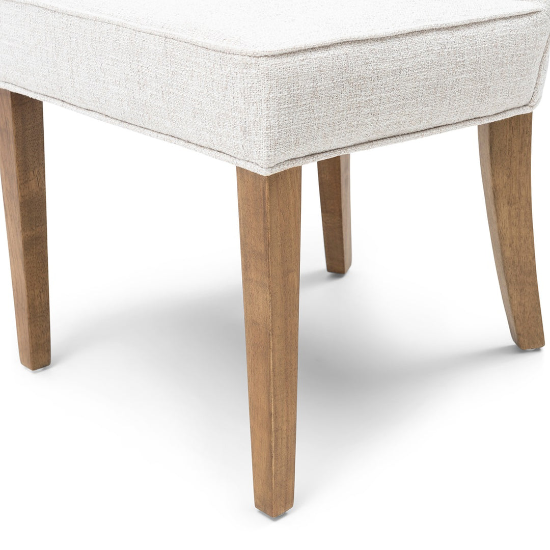 Balmoral Dining Chair; Rich Tweed Antique White
