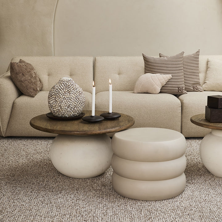 Rivièra Maison Rose Tower Coffee Table Warm Beige