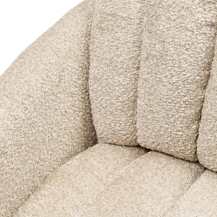 Rivièra Maison Scotia Swivel Armchair Vintage Velvet Classic Cream