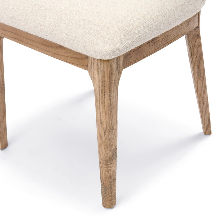 Rivièra Maison Savoy Dining Chair, Rich Tweed Antique White