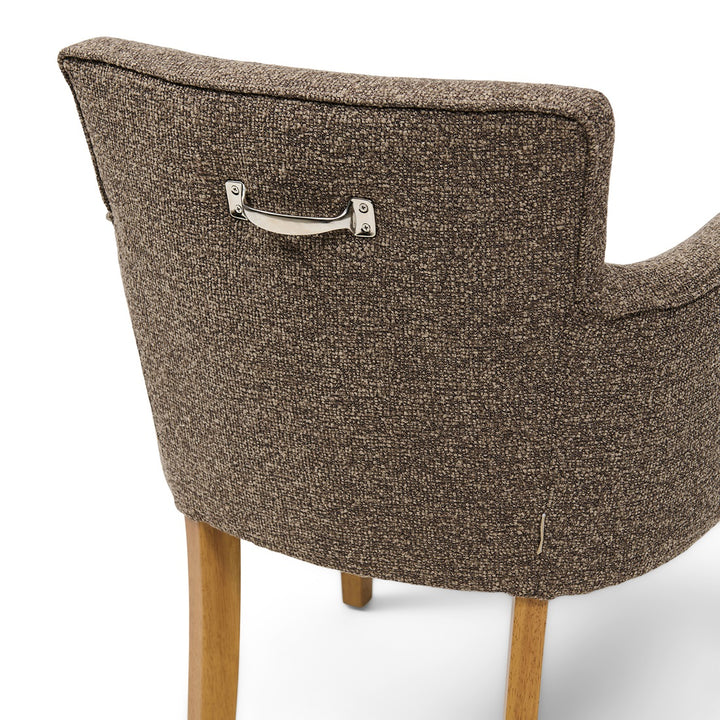 Waverly Dining Armchair; Mountain Weave Lush Brown