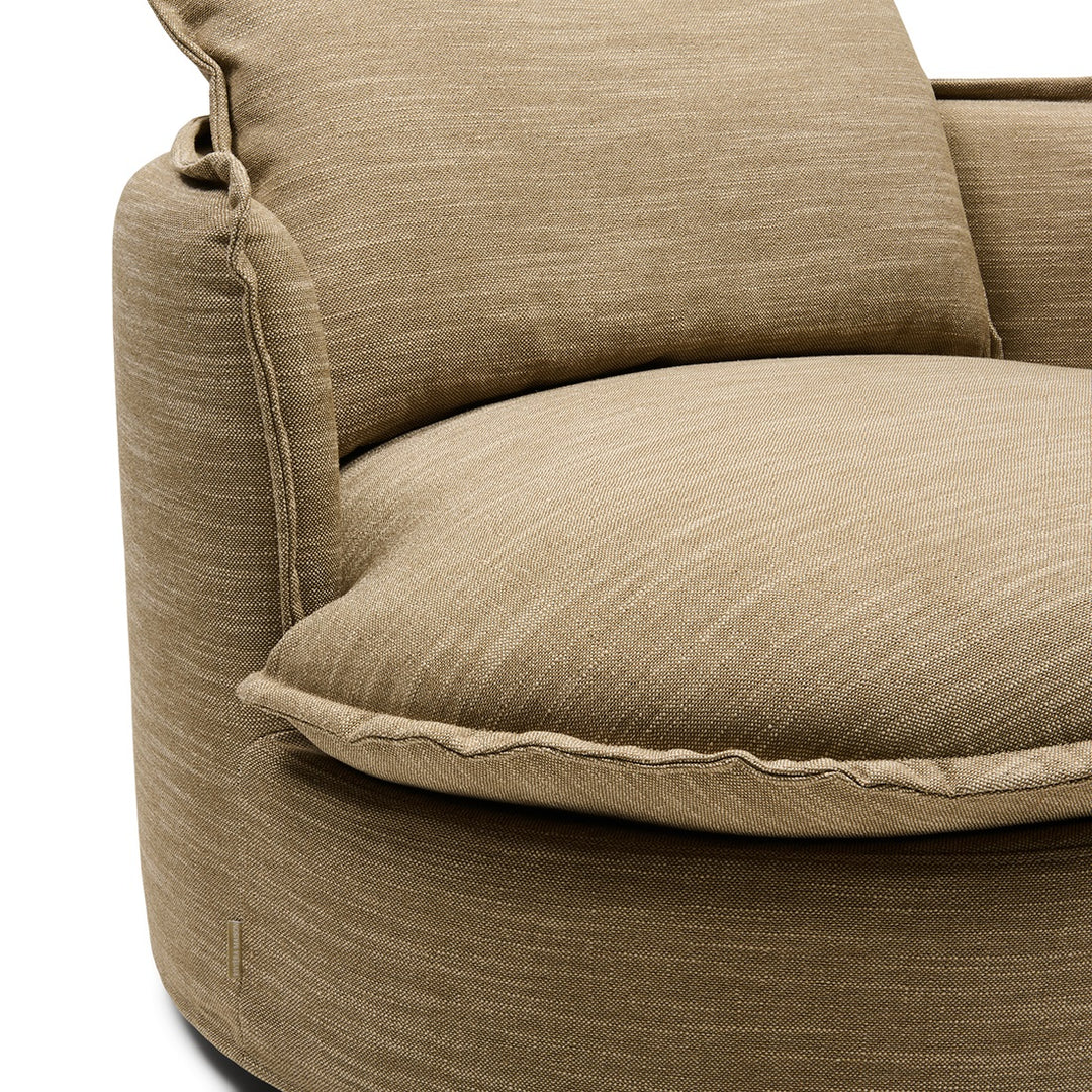 Rivièra Maison Alcudia Lounge Armchair Classic Linen Brown Taupe
