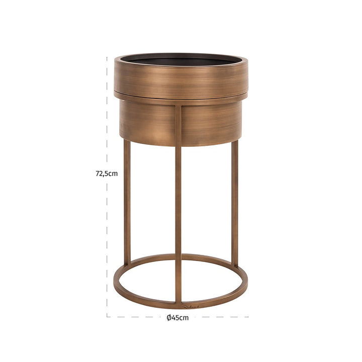 Plantenbak Chadd (Geborsteld Goud)