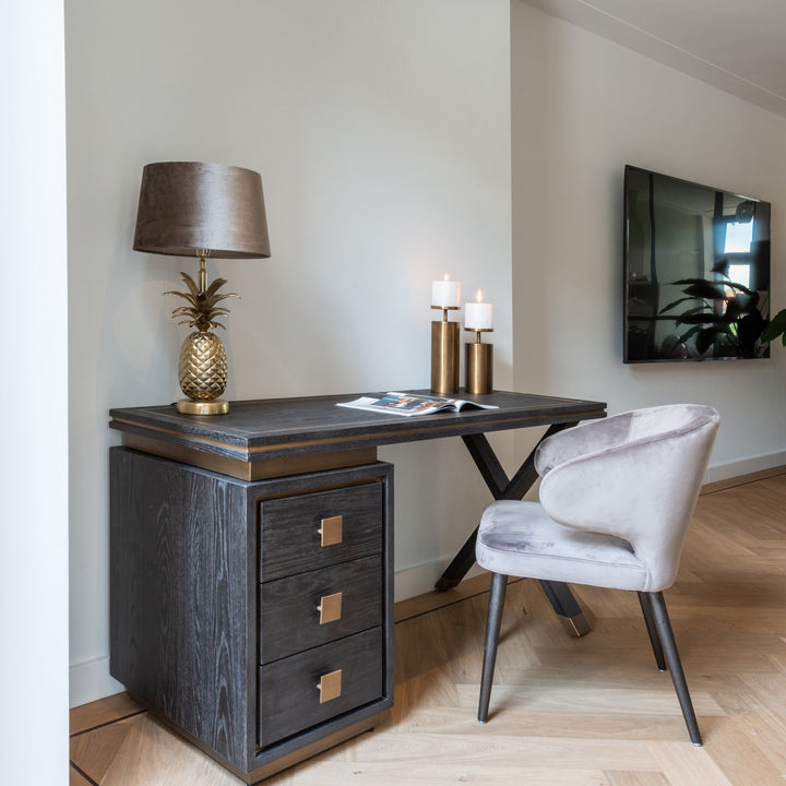 Hunter black rustic desk