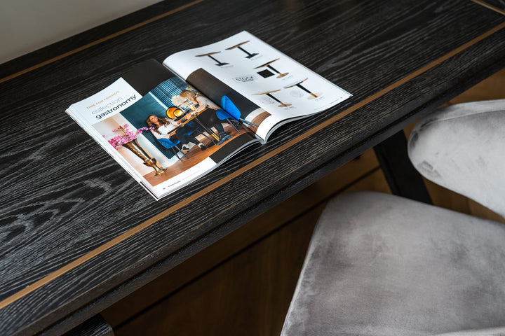 Hunter black rustic desk