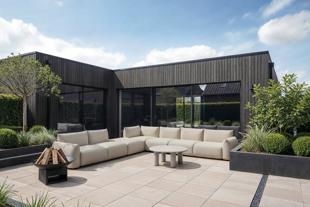 Outdoor bench Dawson beige alpine extra element