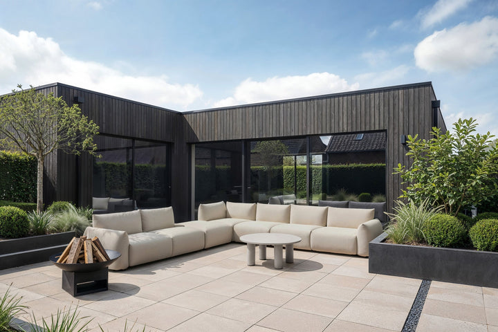 Outdoor bench Dawson beige alpine extra element
