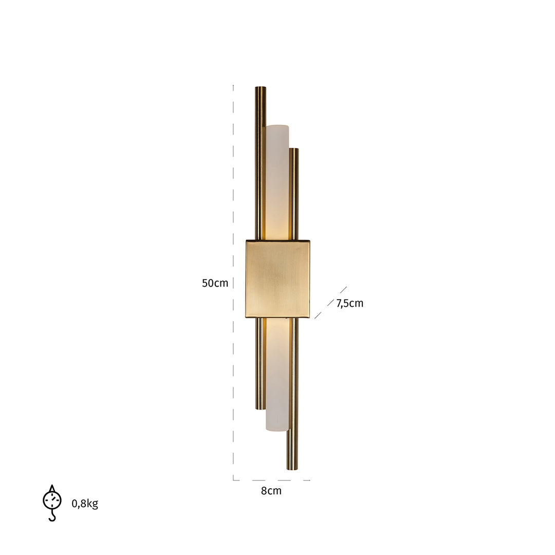 Wandlamp Mylas goud (Goud)