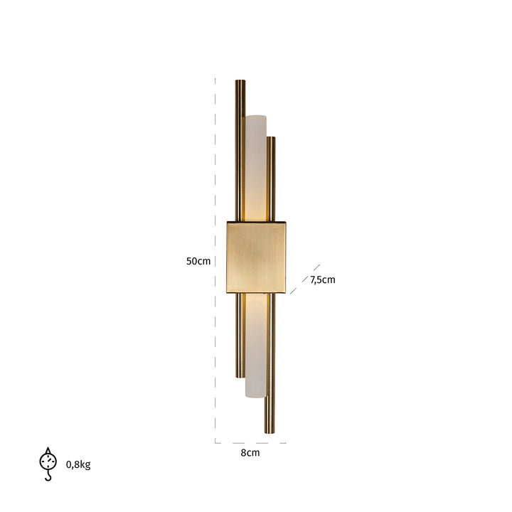 Wandlamp Mylas goud (Goud)