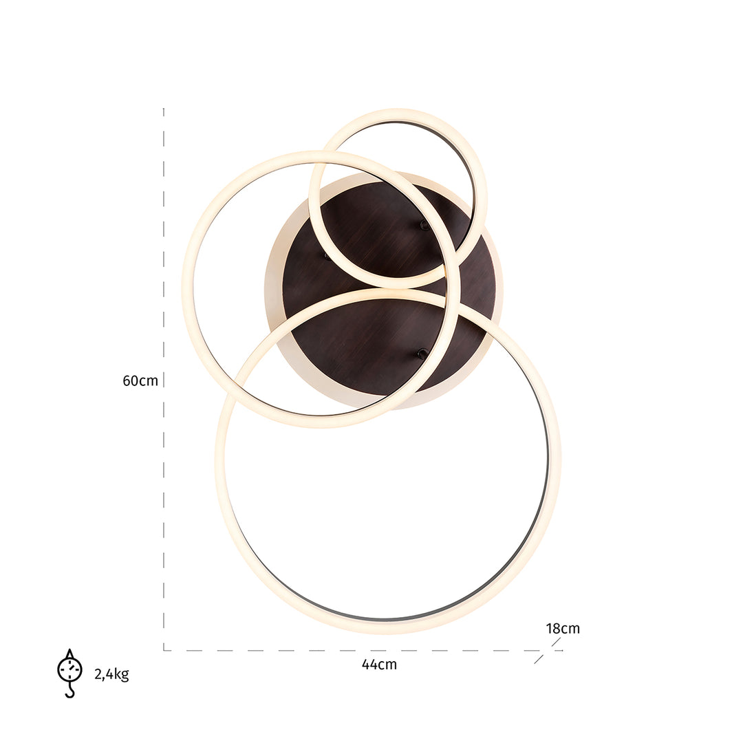 Ceiling lamp Mosa (Bronze)