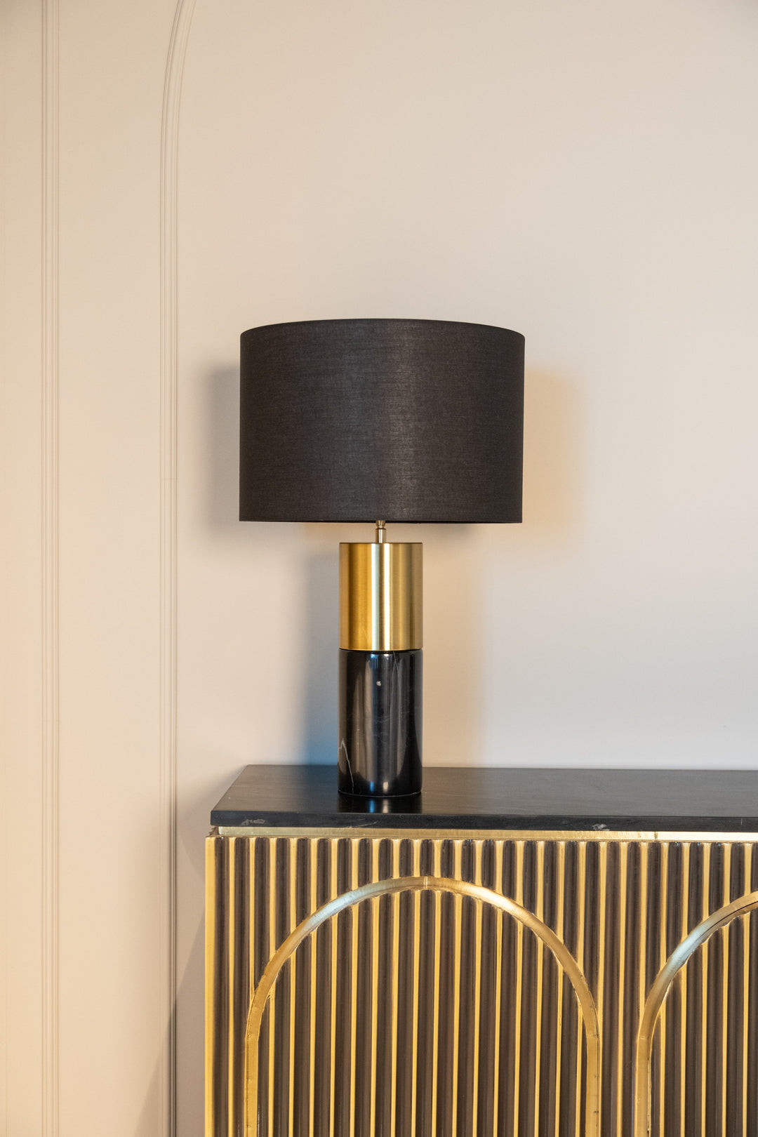 Sideboard Les Arcs brushed gold