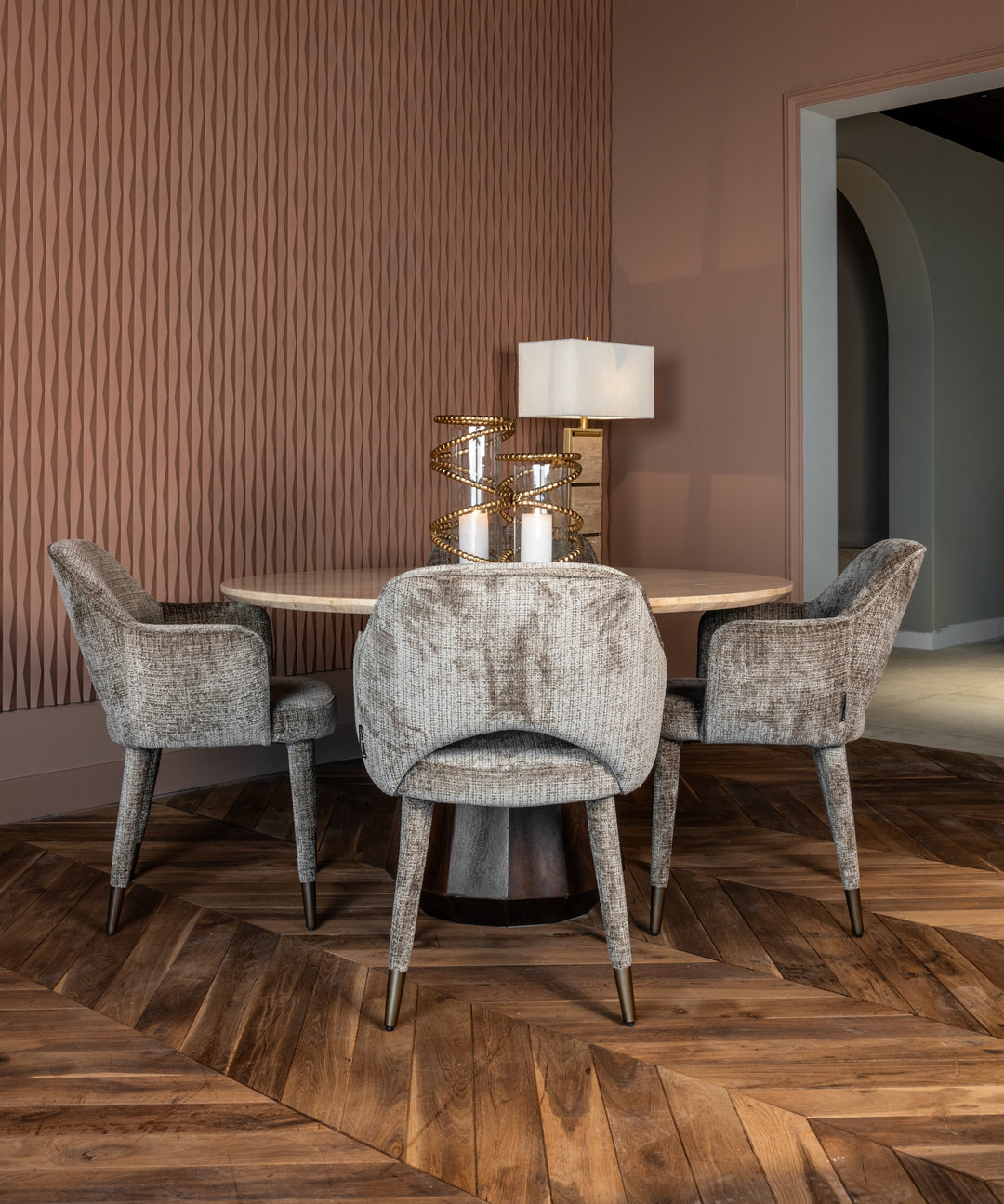 Eetkamerstoel Donnatella niagara stone fire retardant
