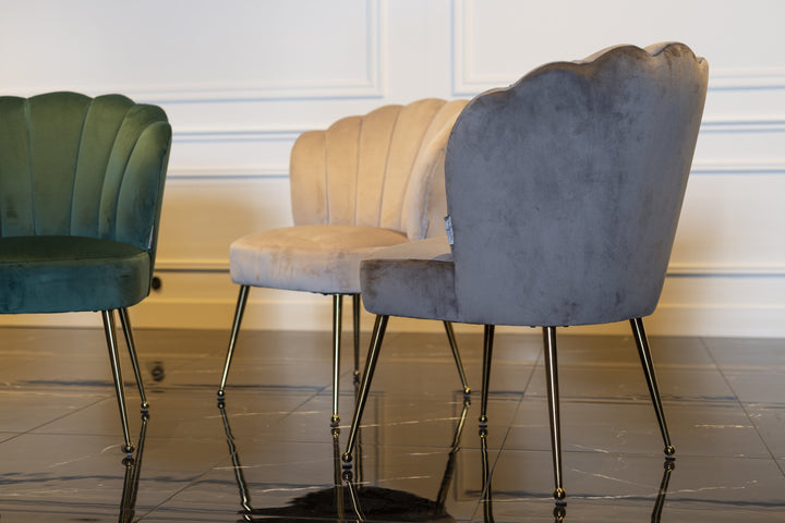 Eetkamerstoel Pippa khaki velvet