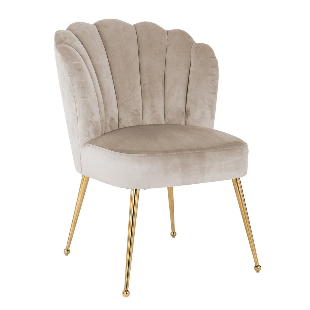 Eetkamerstoel Pippa khaki velvet